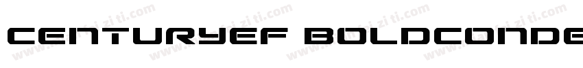 CenturyEF BoldCondensed字体转换